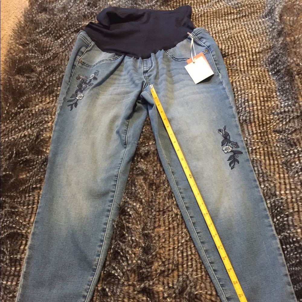 A Glow Maternity Jeggings Blue Jeans Women’s 14
